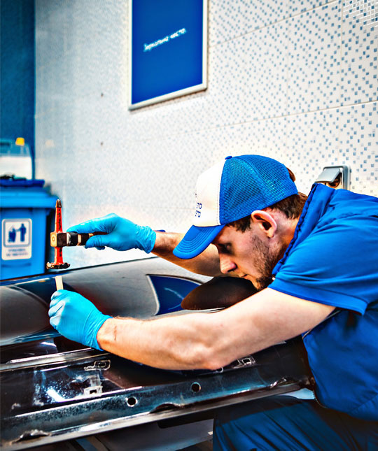 Как добиться наилучшего эффекта при ремонте вмятин кузова авто без покраски в Chisto Kristo